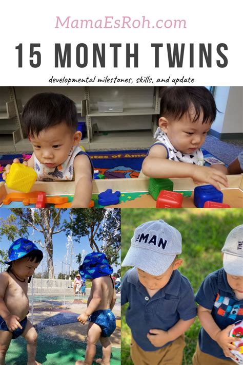 15 Month Twins Developmental Milestones Skills And Update Mamaesroh