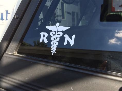 Rn Nurse Vinyl Decal Registered Nurse Logo Healthcare Professional