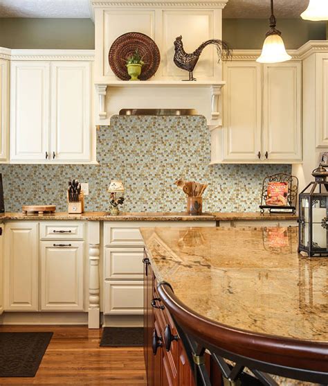 Backsplash tiles are as beautiful and varied as they are practical and protective. Beige Marble Glass Small Brick Backsplash Tile ...