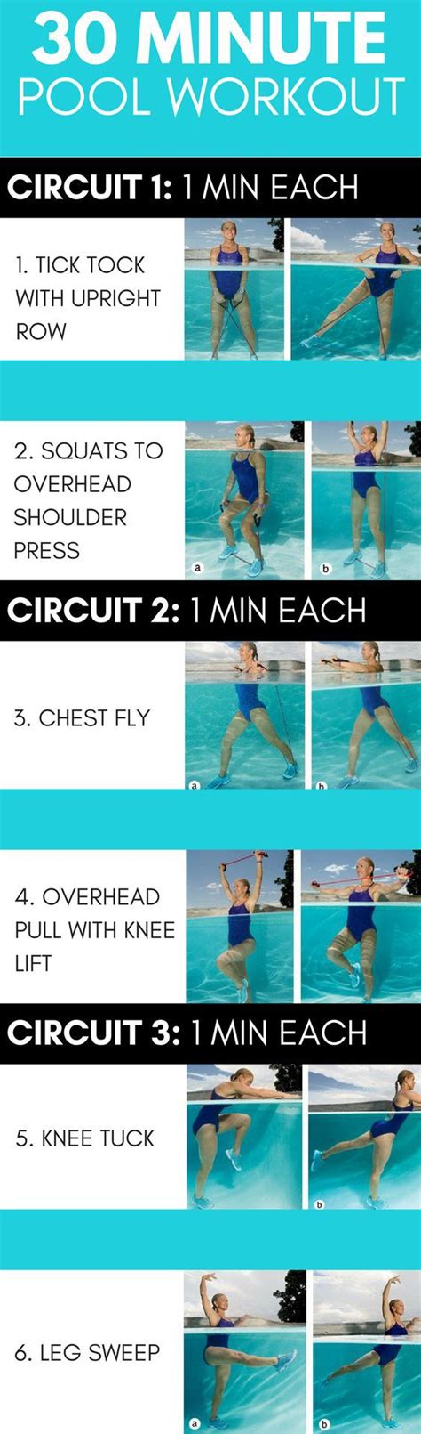 30 Min Water Workout Posted By Pool