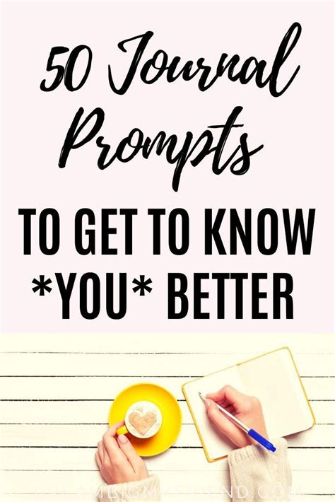 These 11 journal prompts are designed to help you script and journal and manifest your way into your dream life using the law of attraction and the divine energy of the universe. 50 Journal Prompts For Self Discovery And Self Reflection ...