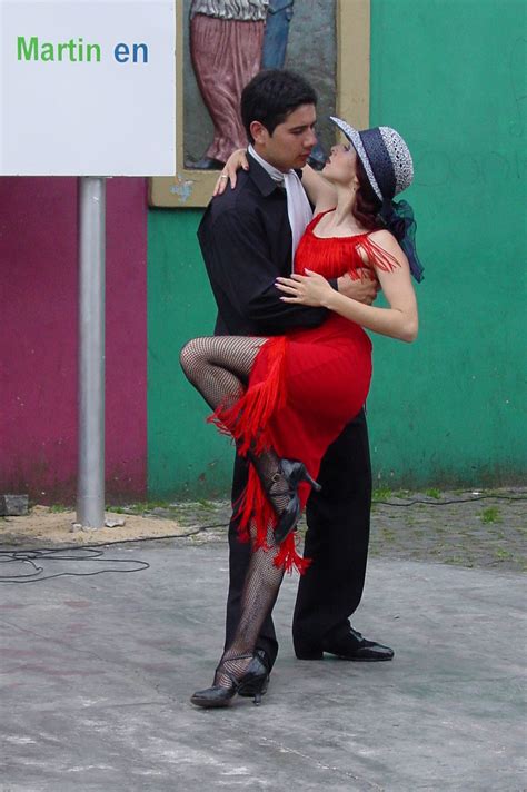 Tango Caminito La Boca Buenos Aires Danseurs Tango Danseuse Tango