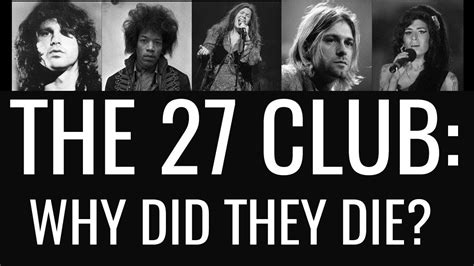 The Mystery Of Club 27 Members Of The 27 Club Youtube