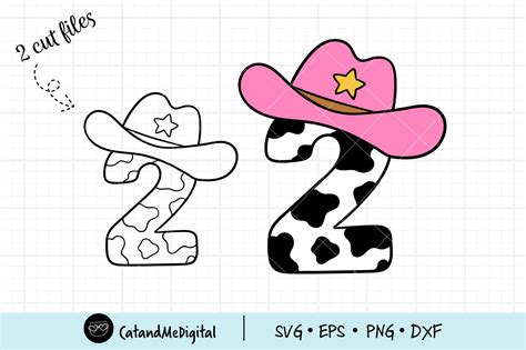 Cowgirl Number Two Svg Graphic By CatAndMe Creative Fabrica