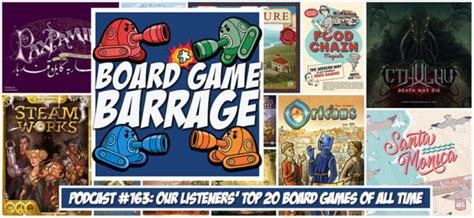 Bgb Podcast 163 Our Listeners Top 20 Board Games Of All Time 2021