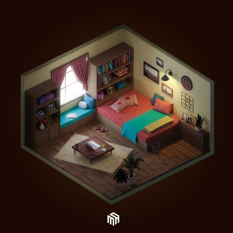 Isometric Room Finished Projects Blender Artists Community