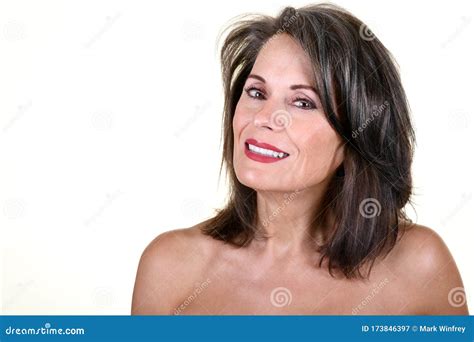 Beautiful Mature Woman Stock Image Image Of Hairstyle 173846397