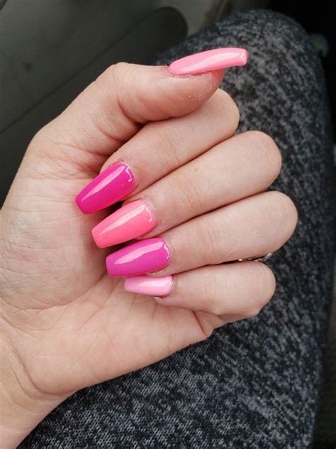Different Shades Of Pink 🤏🏼 Bubblegum Pink Nails Nails Pink Nails