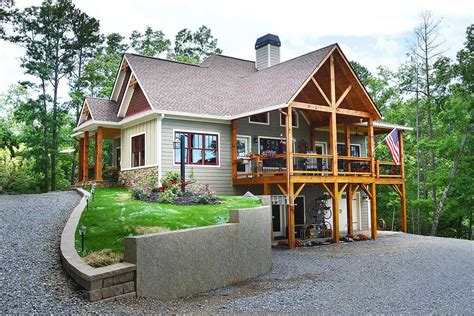 Small Lake House Plan With Porches Lake Wedowee Retre