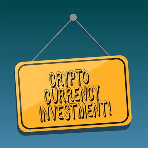 Handwriting Text Crypto Currency Investment. Concept ...
