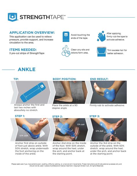 Ankle Instructions Howtokinesiologytape Ktape Ankletape Stoppain