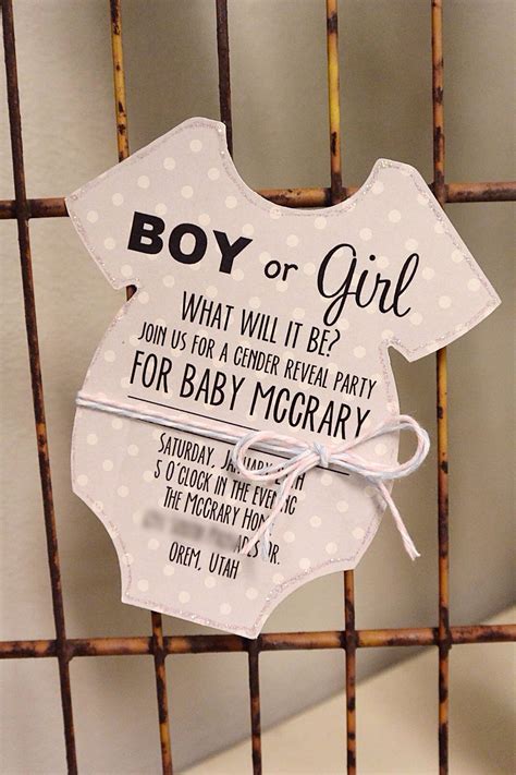Pin By Tayler Mccrary On Paper Crafts Gender Reveal Invitations