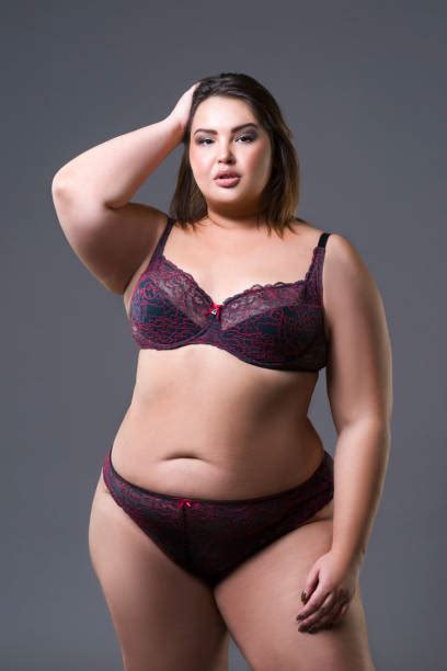 Royalty Free Plus Size Model In Shapewear Fat Woman In Slimming Underwear Pictures Images And