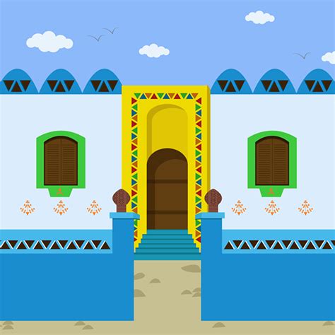 Nubian House Illustration On Behance