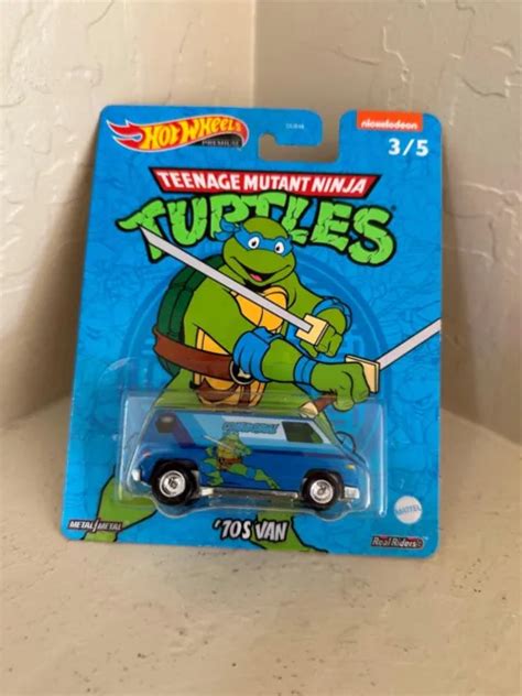 Hot Wheels Teenage Mutant Ninja Turtles 70s Super Van Toy Leonardo 35 Blue V9 849 Picclick