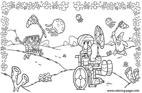 You know all advantages of coloring pages. Lonely Squidward Coloring Pages Printable