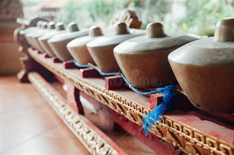 Traditional Balinese Music Instruments Ubud Bali Stock Photo Image