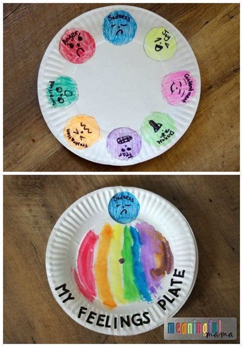 Paper Plate Feeling Spinner Feelings Activities Preschool Feelings