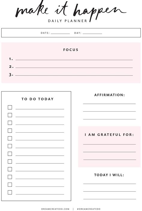 Best 12 Put In Frame To Be Reusable Daily Affirmations Planner