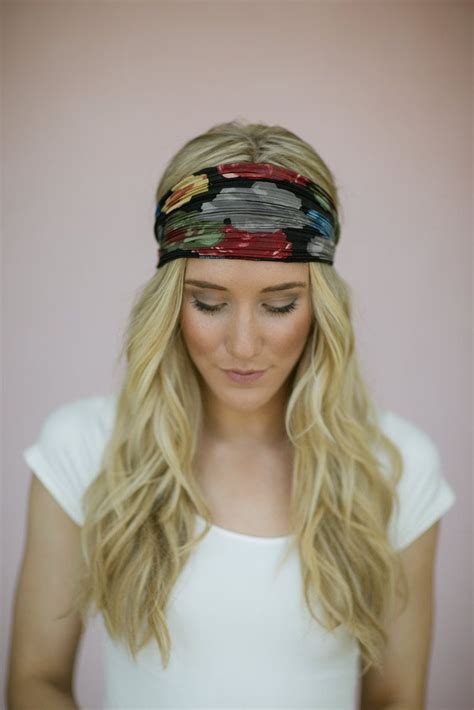 Floral Bohemian Head Wrap Womens Headband Hair By Threebirdnest 18
