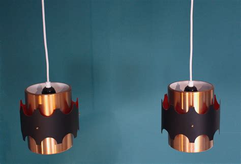 Danish Copper Pendant Lights 1970s Set Of 2 For Sale At Pamono