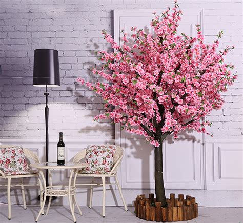Artificial Cherry Blossom Trees Japanese Cherry Blossom Pink Fake Sakura Flower Indoor Outdoor