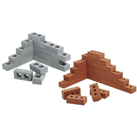 For starters, both contain a mix of cement and aggregate. Foam Brick & Cinder Block Set | Becker's School Supplies