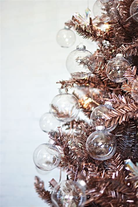 DIY Rose Gold Christmas Tree | Gold christmas decorations, Christmas