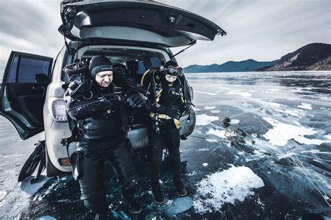 Ice Diving In Lake Baikal Big World Small Sasha