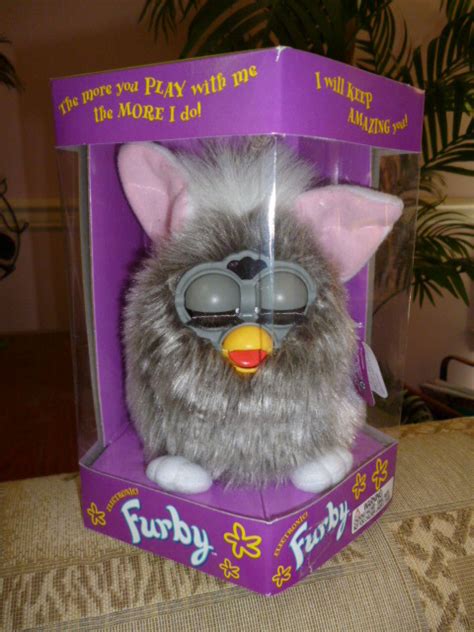 Original 1998 Furby Gray Wolf Furby Model 70 800 Never Removed From Box