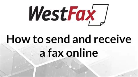 How To Send And Receive A Fax Online Westfax