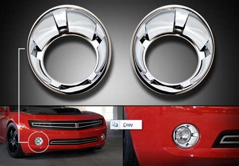 2010 Camaro Chrome Front Driving Light Surrounds By Defenderworx