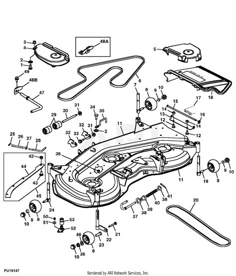 Download John Deere Gt245 54 Mower Deck Parts Diagram  Best Diagram Images