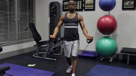 Resistance Band Upward Chest Fly Youtube