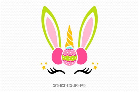 easter bunny unicorn svg (230366) | SVGs | Design Bundles