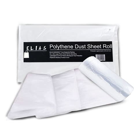 Buy Elias Dust Sheet For Decorating 2m X 50m Plastic Sheet Roller For