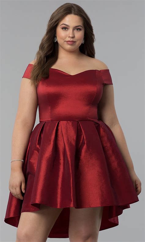 High Low Semi Formal Plus Size Short Party Dress Plus Size Dresses Formal Dresses Short Big