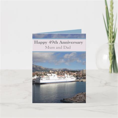 49th Wedding Anniversary Card Zazzle