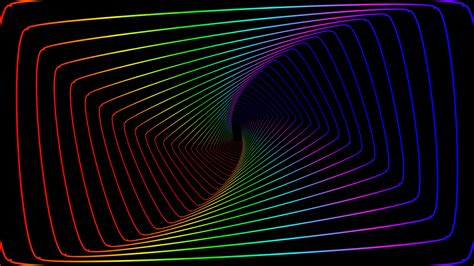 Download Wallpaper 1366x768 Colorful Lines Swirl Abstract Minimal