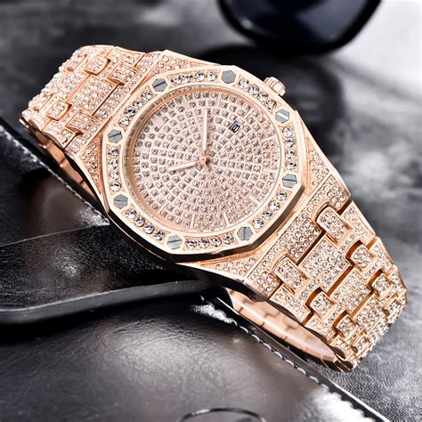 Designer Watches Luxury Watch Mens Hip Hop Jewelry Iced Out Bling