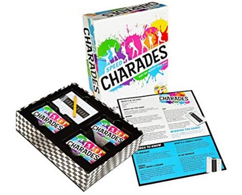 Charades Party Game Speed Charades Board Game Fast Paced Party Game