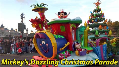 Mickeys Dazzling Christmas Parade At Disneyland Paris 2022 Including