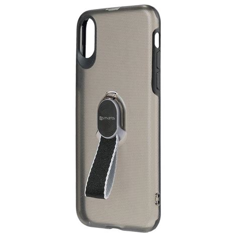Iphone X Iphone Xs 4smarts Loop Guard Finger Grip Case Black