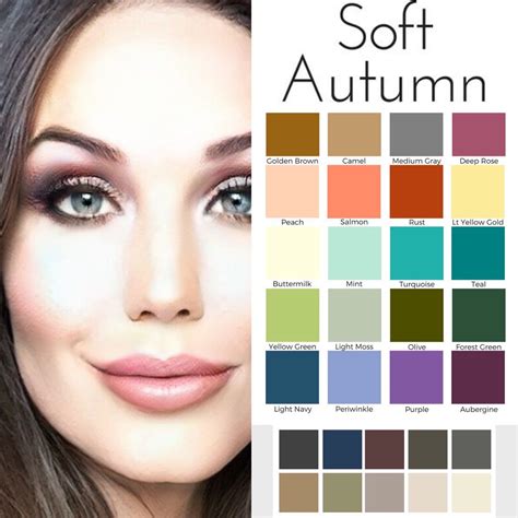 Soft Autumn Makeup Soft Autumn Deep Soft Autumn Color Palette Autumn