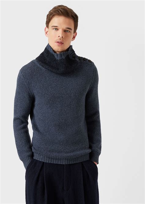 oversized-roll-neck-with-mohair-collar-for-men-giorgio-armani-roll-neck,-turtle-neck