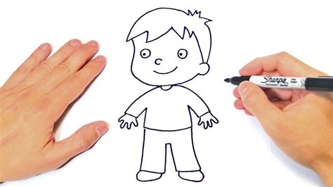 How To Draw A Child Or Boy Step By Step Boy Child Drawing Lesson
