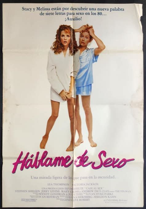 Sexy Lea Thompson And Stressed Victoria Jackson Casual Sex Org Movie Poster 1826 Ebay