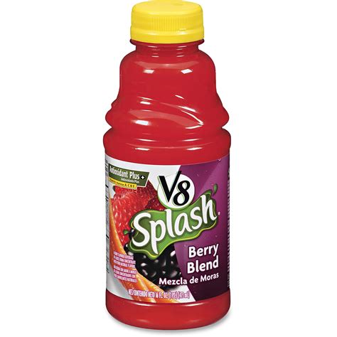V8 Splash Berry Blend Fruit Juice 16 Fl Oz