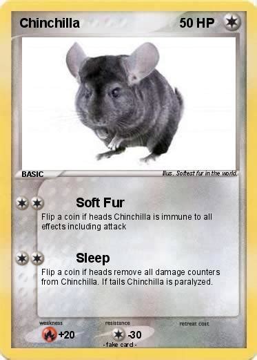 Pokémon Chinchilla 12 12 Soft Fur My Pokemon Card