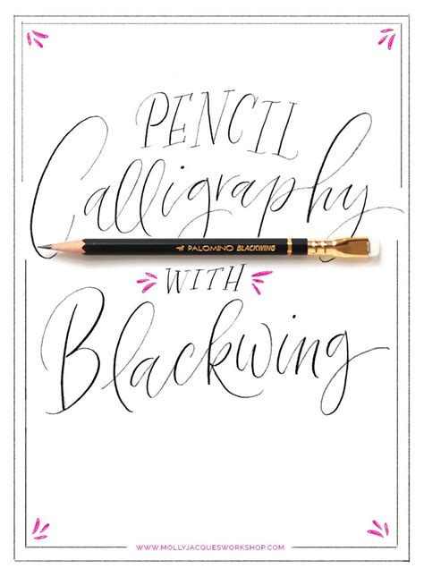 Calligraphy For Beginners With Pencil Calligraphy And Art